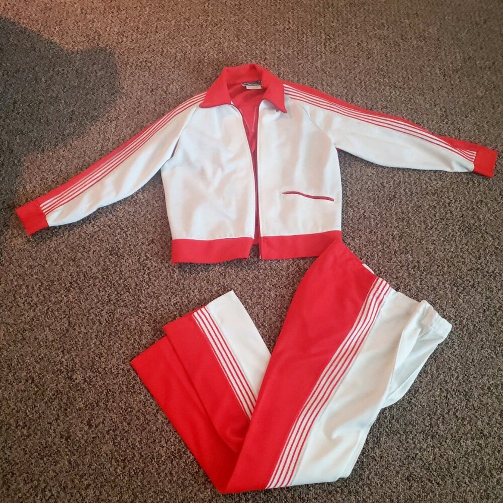 Vintage White Stag Speed Team Canada Track Suit Jacket
